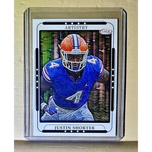 Justin Shorter 2023 SAGE NFL Artistry Football #73 Card
